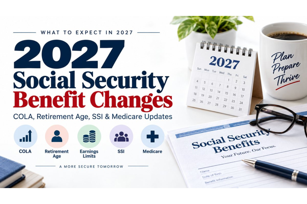 2027 Social Security benefit changes including COLA, retirement age, SSI and Medicare updates