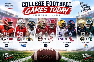 College Football Games Today Sept. 19: TV Schedule & Times