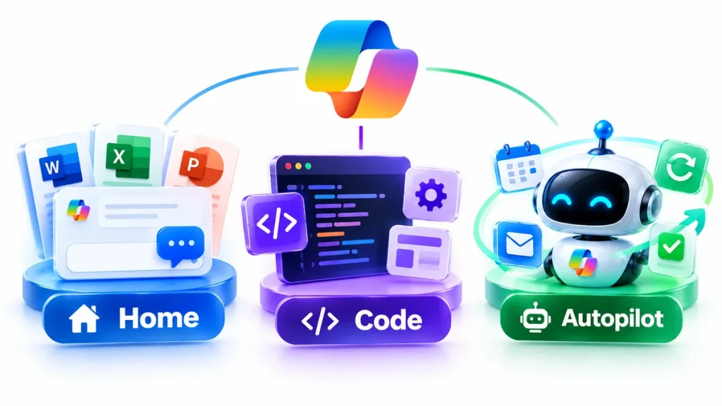 Microsoft Copilot Home vs Code vs Autopilot: What’s the Difference?