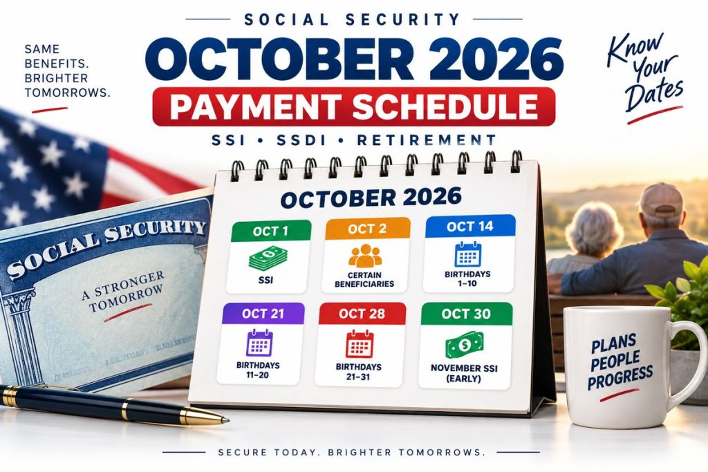 Social Security October 2026 Payment Schedule: Full Dates