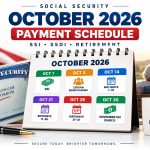 Social Security October 2026 Payment Schedule: SSI, SSDI & Retirement Dates