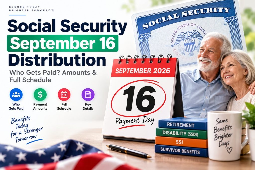 Social Security September 16 distribution 2026 payment schedule