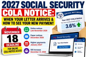 2027 Social Security COLA Notice: When Your Letter Arrives & How to See Your New Payment