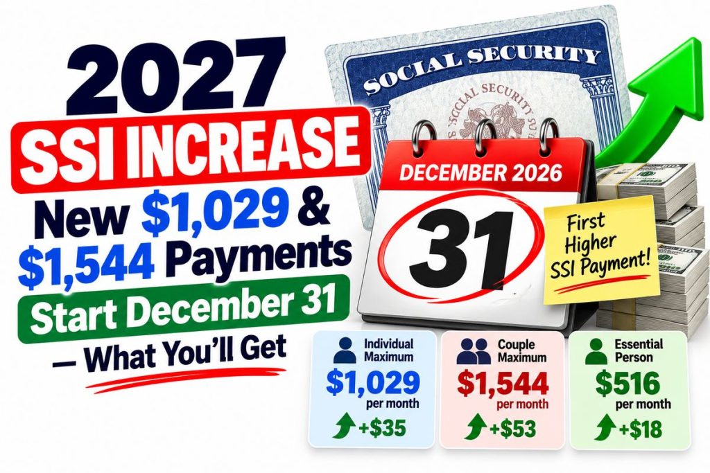 New $1,029 & $1,544 Payments Start December 31