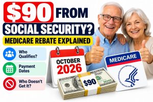 Why Did I Get $90 From Social Security? October 2026 Medicare Rebate Explained