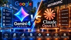 Gemini 4 Argon vs Claude Opus 5.5: Pricing, Coding, Benchmarks & Which Is Better?