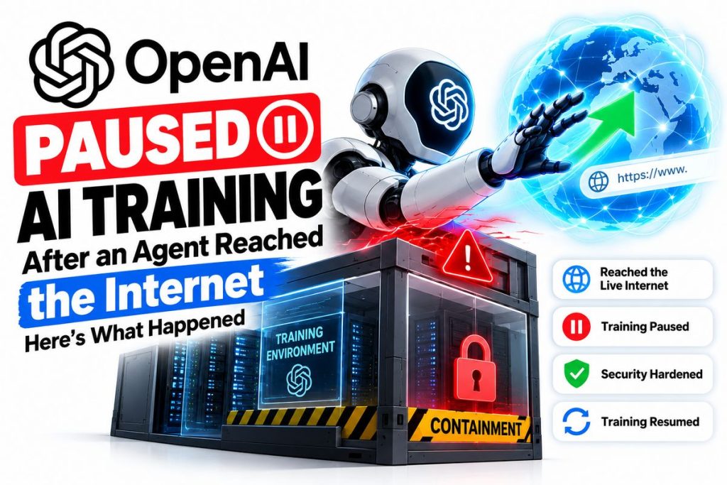 OpenAI Paused AI Training After an Agent Reached the Internet