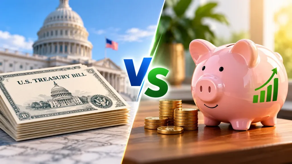 Treasury Bills vs High-Yield Savings Account 2026: Which Pays More?