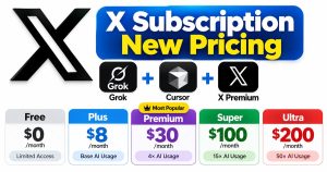 X Subscription Pricing: Grok, Cursor and X Premium Plans Explained